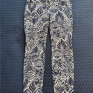 Lilly Pulitzer Navy and Cream Knit Pants